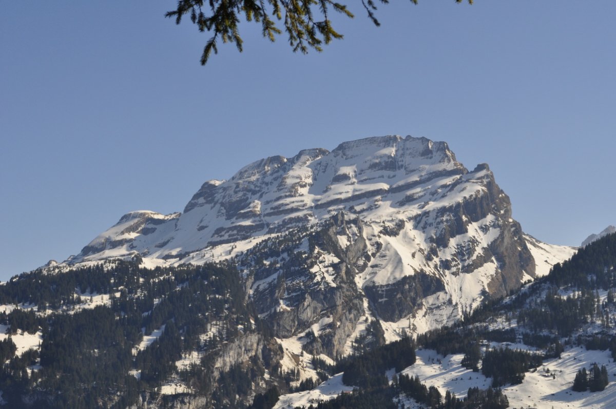 schneebedeckte Wasserbergfirst